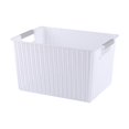 thumbnail image 2 of HANAMYA Storage Basket Organizer with Handle 12 Liter in White (Set of 4), 2 of 6