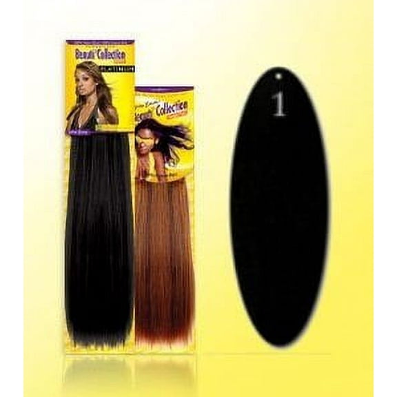 Human Hair Weave -Straight Weave 10" - #1 Black - Size: 10"