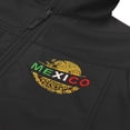 thumbnail image 2 of Mexico Embroidered Soft Shell Water Repellent Zip Up Jacket - Black, 2 of 5