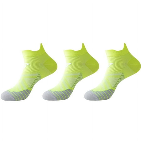 

Baywell Ankle Athletic Running Socks Low Cut Sports Socks for Men and Women 3 Pack Yellow S-L
