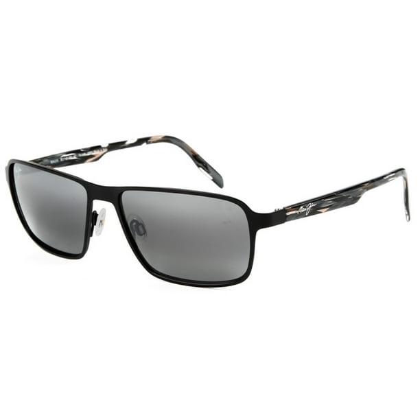 Maui Jim 748 2M Glass Beach Matte Black / Grey Sunglasses