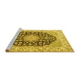 thumbnail image 2 of Ahgly Company Machine Washable Indoor Round Persian Yellow Traditional Area Rugs, 3' Round, 2 of 4