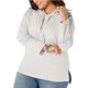 thumbnail image 1 of Style & Co. Sudadera con capucha adornada para mujer, gris, 1X, 1 of 1