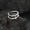 Silver JZ61615, variant on Womens Double Ring Gold Plated Copper Ring With Cross Crown Roman Numeral Patterns Lightweight Fashion Jewelry