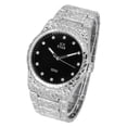 thumbnail image 5 of Ice Star Men's Luxury 45mm Nugget Watch with Diamond Accent Dial - Adjustable Band - Quartz Movement - Exquisite Silver Finish, 5 of 5