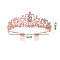 thumbnail image 2 of Coronas de tiara de Dinheiro para mujeres y niñas, elegantes tiaras de princesa para mujeres, bodas, graduaciones, cumpleaños, Halloween, disfraces de Navidad, accesorios para el cabello para mujeres, 2 of 5