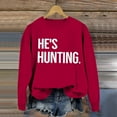thumbnail image 5 of Womens Fashion Casual Long Sleeve Crew Neck Sweatshirts Printed Pullover Hoodless Sweatshirts Top Casual T Shirt Boys Size Two Short Outfits Blank Oversized Sweatshirt Hoodies Sweatsuits Women Fuzzy, 5 of 5