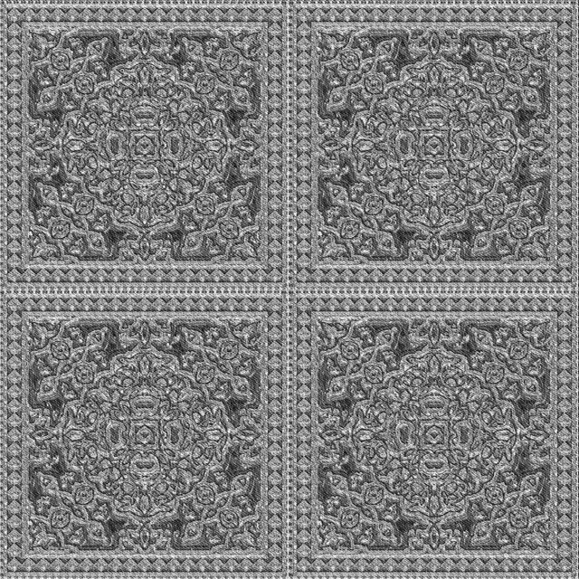 Ahgly Company Tapis d'Intérieur Lavable en Machine Carré Transitionnel Gris Foncé, 8 Pieds Carré