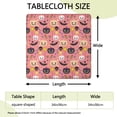 thumbnail image 2 of Seasonal Stretch Tablecloth 34x34 Square - Elastic Hem Washable Cover with Halloween Ghost and Pumpkin Design for Holiday Decor, 2 of 6