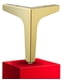 thumbnail image 1 of Patas de muebles de metal dorado de 4 piezas, 4 patas triangulares de 10 cm para muebles, sofá, mesa de centro, mueble de TV y otras patas de muebles, 1 of 5
