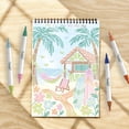 thumbnail image 4 of Lifelines FlowArt Activity Pads, 2-Pack & Bonus Pad - Guided Tracing Art Meditations with Markers - 8 Double-Sided Markers & 48 Scenes - Trace-by-Line Coloring Books for Tweens, Adults & Seniors, 4 of 8