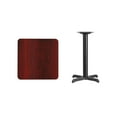 thumbnail image 3 of Flash Furniture 24'' Square Mahogany Laminate Table Top with 22'' x 22'' Table Height Base, 3 of 3