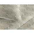 thumbnail image 3 of Ambesonne Geometric Quilted Bedspread Set 3 Pcs, Nude Tones Art Deco Print, King, Warm Taupe Pale Sepia, 3 of 4