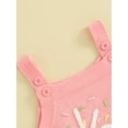 thumbnail image 6 of Bslissey Infant Girls Birthday Sleeveless Sweater Romper Baby Girl Number/Letter Embroidery Knit Overalls 3M 6M 12M 18M Newborn Cute Spring Fall Knitwear Bodysuit, 6 of 9