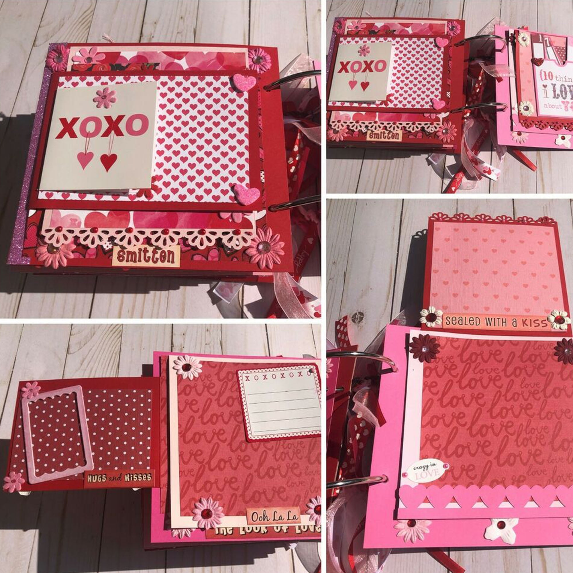 YX-1 12x12 inch Scrapbook Photo Album with Photo Opening for Valentines Day Gifts DIY