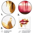 thumbnail image 3 of Designart "Red Luxe Lips III" Fashion Metal Art Print, 3 of 5