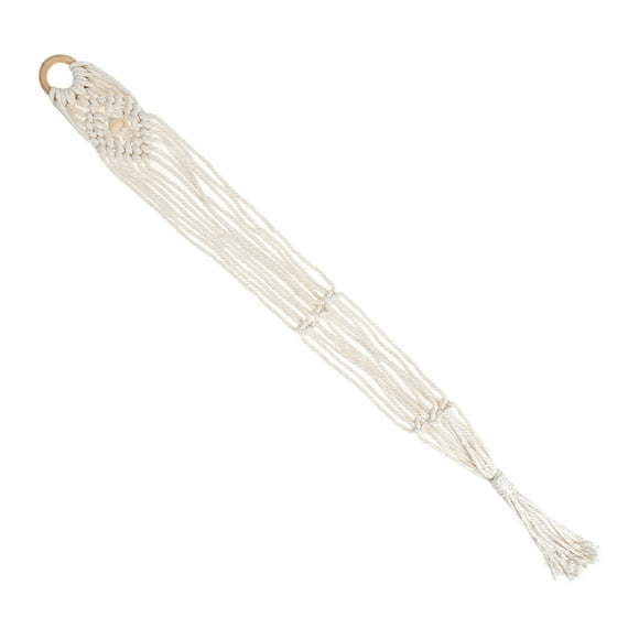 Percha tejida en macramé para ukelele, de algodón y lino, para instrumento musical