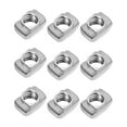 thumbnail image 1 of BESTOMZ 100Pcs European Aluminum Extrusions Slim T-Nut M5 Thread (M5x10x6), 1 of 8
