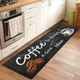 thumbnail image 3 of Black Coffee Vintage Kitchen Runner Rug 2x6 Washable Runners for Hallway Non Slip Farmhouse Coffee Cup Bean Large Area Rug Indoor Floor Carpet for Bathroom Laundry Entryway Bedroom Living Room, 3 of 8