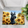 thumbnail image 4 of Scottish Terrier Hello Summer Sunshine Sunflowers Spring Retro Vintage Doormat Scottie Dog Lover Gifts Indoor Outdoor Welcome Mat - 00008, 4 of 5
