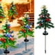 thumbnail image 1 of Árbol de Navidad solar, luces decorativas para jardín, exterior, LED, lazo, árbol de Navidad, luces de suelo, luces de jardín para porche, jardín, patio, carril de tráfico, árbol de Navidad solar de p, 1 of 9