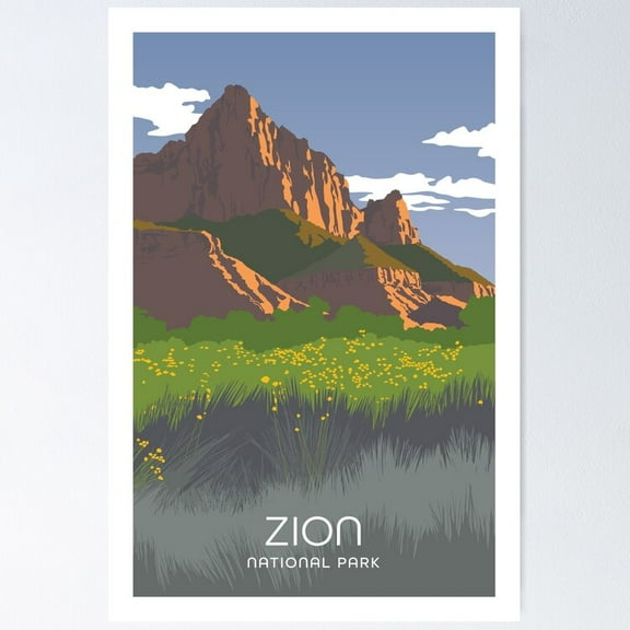 Zion National Park UNFRAMED Poster, 8x12