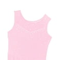 thumbnail image 5 of ranrann Kids Girls Ballet Dance Leotard Dress Sleeveless Figure Ice Skating Performance Pink 12, 5 of 7