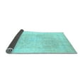 thumbnail image 2 of Ahgly Company Indoor Square Abstract Light Blue Modern Area Rugs, 4' Square, 2 of 4