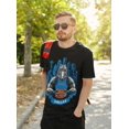 thumbnail image 5 of Game Garment Basketball Team Fan Sports Crewneck Short Sleeve Mens T Shirts - Basketball Graphic Tees Men - Dallas Black XS-3XL, 5 of 6