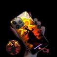 thumbnail image 1 of Funda de teléfono con botón de encendido y apagado para IPhone, carcasa bonita con Flash Led para IPhone 14, 13, 12, 11 Pro, X, XS, Max, XR, 7, 8 Plus, SE, dibujos animados luminosos, Jujutsu Kaisen Fivean unisex, 1 of 2