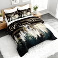 thumbnail image 3 of 3pcs Deer Camouflage Comforter Set, Elk Forest Bedding Set for Bedroom or Guest Room Decor, All Seasons Quilt Machine Washable Duvet with 2 Pillowcases, 3 of 7