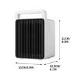 Penkiiy Electric Space Heater Large Room for Office Indoor, Mini