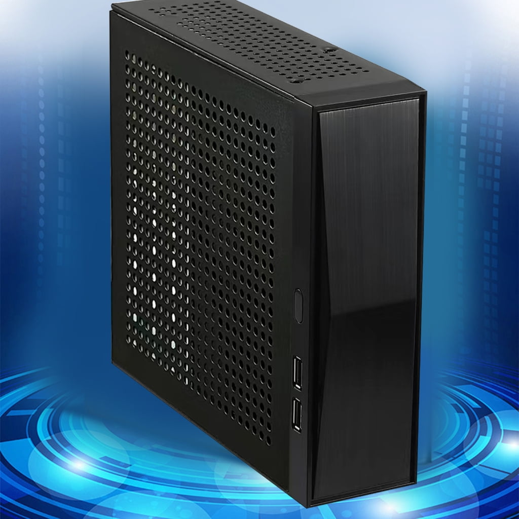 WINDLAND ITX Computer for Case FH05 Mini Desktop for Case Industrial Control Home Theater PC Gaming for Case Horizontal Metal Des