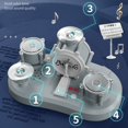 thumbnail image 4 of Tambours Mini Créatifs Électriques pour Enfants, Instruments de Percussion, Tambours Jazz, Jouets d'Éducation Musicale Précoce, 4 of 6