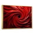 thumbnail image 3 of Designart "Dreamscape Red Abstract Spiral III" Extra Large Abstract Framed Wall Art - Transitional Red Abstract Spirals Living Room Framed Canvas Art, 3 of 7