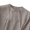 thumbnail image 5 of Oalirro Gray Womens Long Sleeve Tops Fitted V Neck Solid Womens Tops Dressy Casual, 5 of 8
