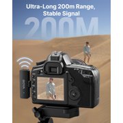 BOYA BY-V4 Wireless Microphone for Camera, 200m, 48kHz/16bit, for YouTube TikTok