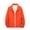 Orange, variant on SHTXOZHI Casual Jackets for Men Full Zip Up Business Work Jackets Stand Collar Lightweight Coats