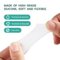 thumbnail image 3 of Welnove Bunion Toe Caps and Toe Protectors - 10 Pack Silicone Toe Sleeves Toe Protectors - Toe Cushions for Pain Relief, Corns, Calluses (Multi-Size, Clear), 3 of 6