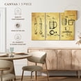 thumbnail image 5 of Elephant Stock Beer Compilation Patent Wall Art - Horizontal Multi Panel Canvas - Kitchen Wall Decor - Patent Multi Panel - Black And Yellow Decor - 50" x 32", 5 of 8