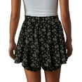 thumbnail image 4 of KISSMODA Flowy Shorts for Women Chiffon Ruffle Skorts Mini Skirts for Teen Girls, 4 of 5
