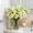 White, variant on Artificial Chrysanthemum Flower Bush, 28-Head Outdoor Floral Arrangement for Patio, UV Resistant Plastic Flowers for Garden Decor, Delicate Faux Orchid Style