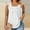 White, variant on CLOISE Tank Tops for Women Blue Summer Square Neckline Loose Casual T Shirts Fashion Comfy Sleeveless Solid Fold Pleated Breathable Soft Blouse 3XL