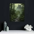 thumbnail image 4 of Nawypu Gothic Medieval Style Passage to Mysterious in Forest Wall Art Canvas Print Wooden Frame Abstract Paintings - Wall and Home Decor,, 4 of 4