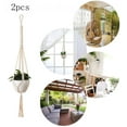 thumbnail image 3 of Indoor Outdoor Handmade Cotton Rope Plant Hanger - Hanging Planter for Flowers, 3 of 4