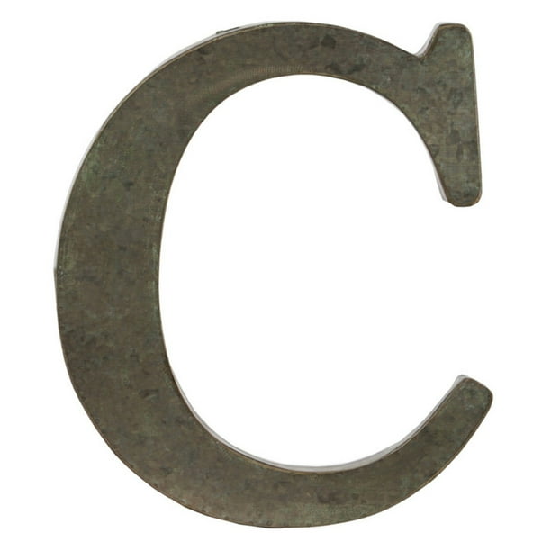 Urban Trends Tarnished Bronze Metal Alphabet Wall Sculpture Letter