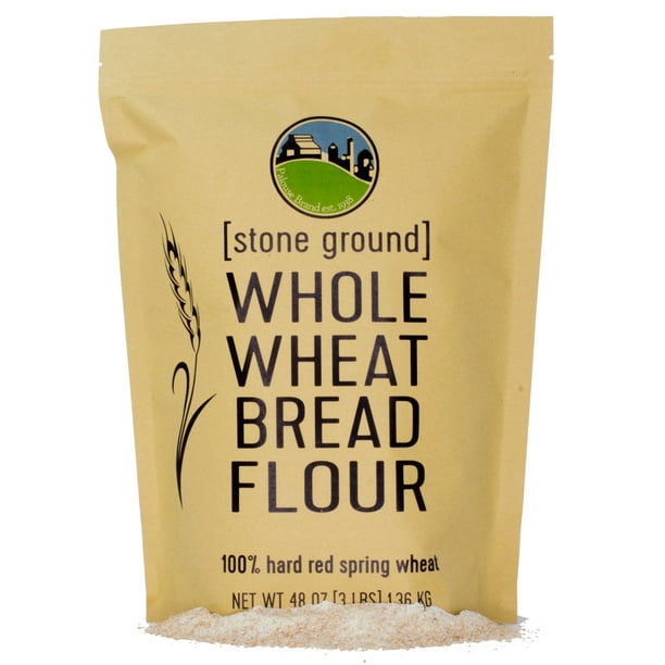 Hard Red Spring Whole Wheat Flour | Bread Flour | Non-GMO | 3 LBS ...