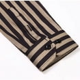 thumbnail image 3 of Men Korean Fashion Shirts Striped Casual Long Sleeve Button Down Regular Fit Striped Shirt, 3 of 8