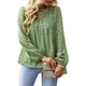 thumbnail image 1 of Blusa Manga Larga Vhermosa Jersey Casual Tops Para Mujer Verde M, 1 of 6