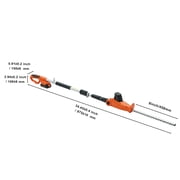 BENTISM 20V Cordless Hedge Trimmer, 18 inch Double-edged Steel Blade, Pole Hedge Trimmer Kit 20V Battery, Fast Charger Included, 74-94 Telescoping Design for High Branches